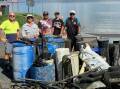 Oysters farmers take part in the annual Tide to Tip estuary clean-up. Picture supplied