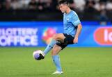 Joe Lolley bagged a brace as Sydney FC hammered Perth Glory 7-1 in the A-League Men. (Steven Markham/AAP PHOTOS)