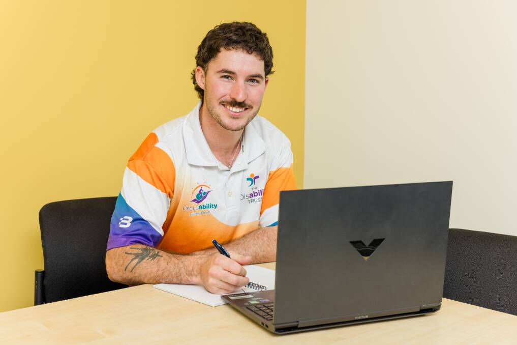 Disability Trust course participant Bradley John Heffernan to take part in TAFE NSW's new upskilling program. Picture supplied. 