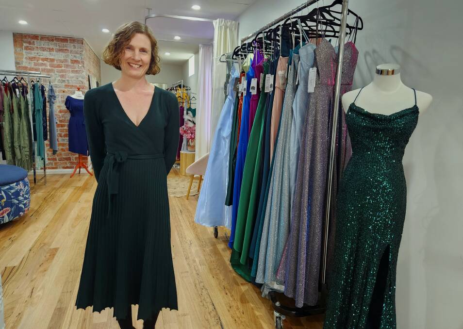 Carla Ellwood gives guided tour of the new CC Bridal store located on Carp Street, Bega. Picture by Amandine Ahrens.