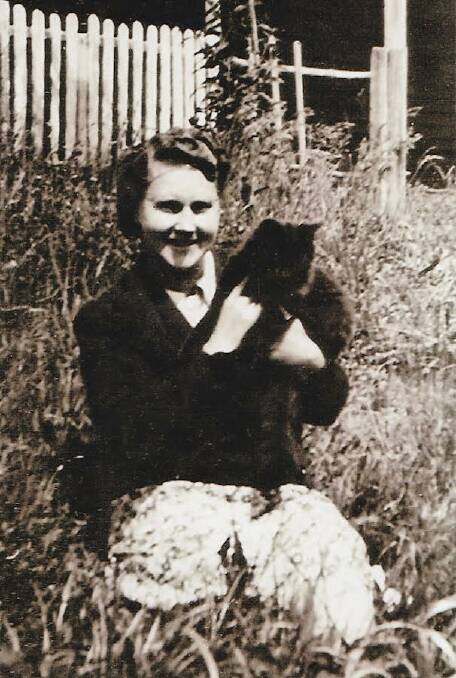 Ruby May Bobbin (Shirley Rixon's grandmother) at the front yard of the Old Kiah Hall. Picture supplied. 