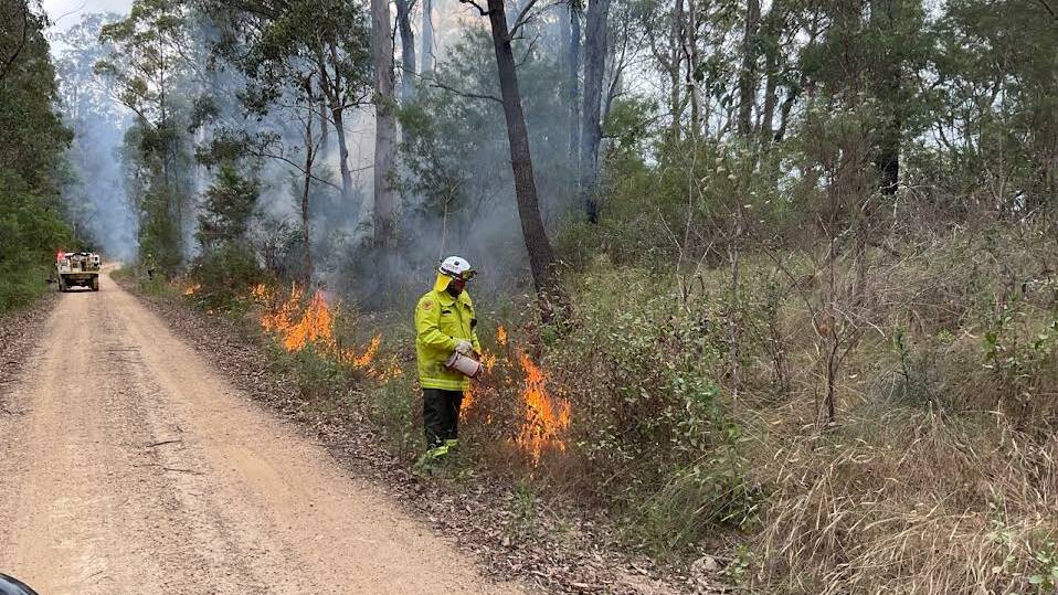 NSW National Parks and Wildlife Service conduct a hazard reduction burn in Mimosa Rocks National Park. Picture supplied. 
