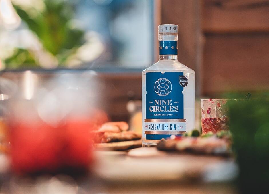 Nine Circles' signature gin wins gold at the 2023 Melbourne Royal Distilled Spirits Awards. Picture supplied. 