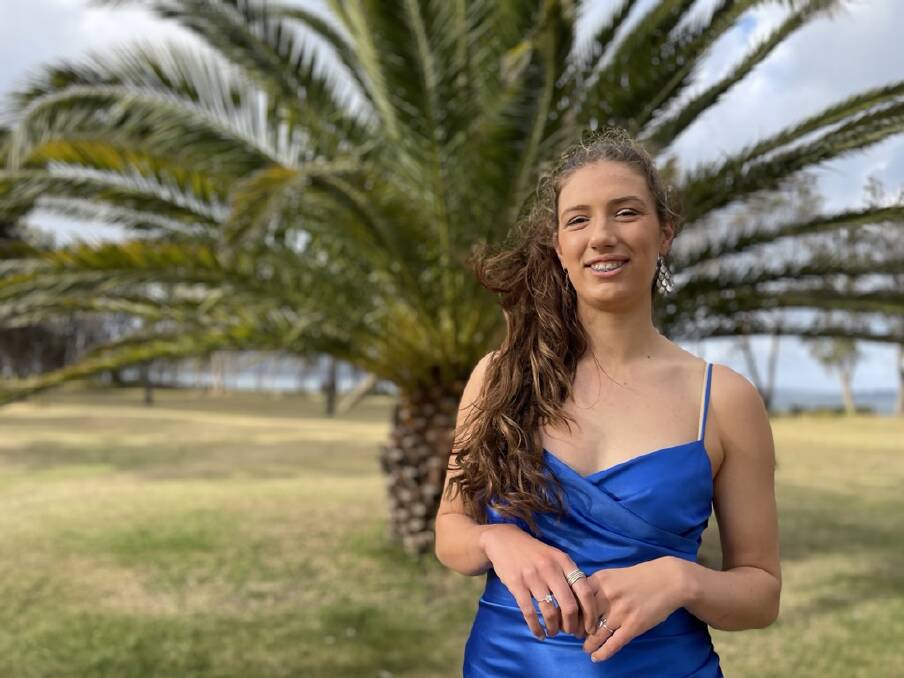 2023 Year 12 captain Indigo Keaney at the Year 12 Formal at Seahorse Inn. Picture by Amandine Ahrens
