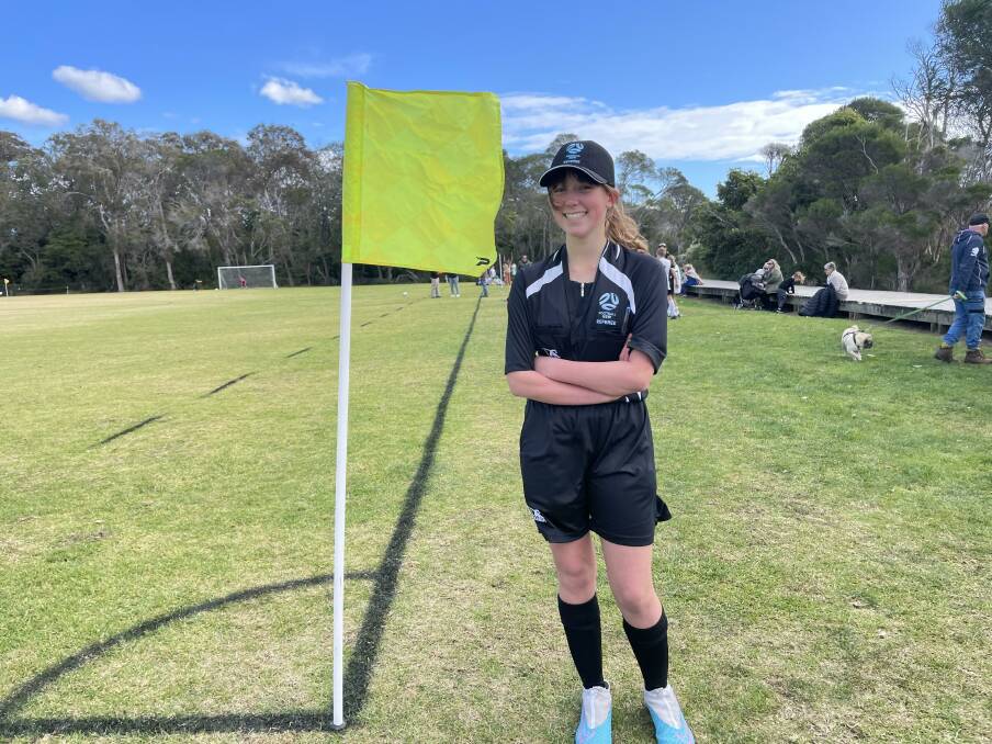 13-year-old soccer player and referee Tori has grown to love the sport throughout her childhood at Eden. Picture supplied