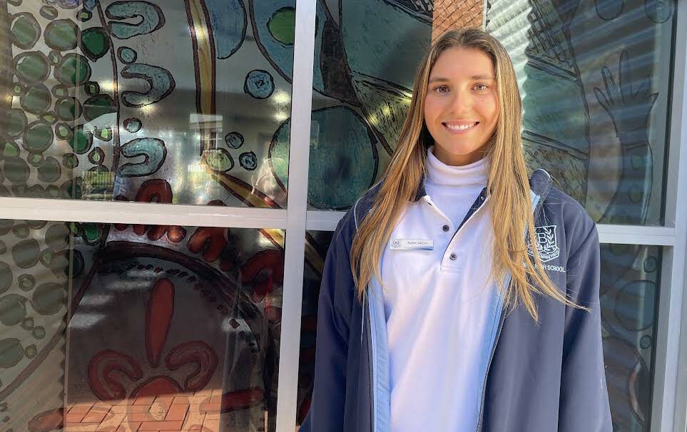 Bega High Year 11 Djiringanj student, Summer Norris attends the launch of the Djiringanj Community Learning Resource and Artwork at UOW Bega. Picture by Amandine Ahrens