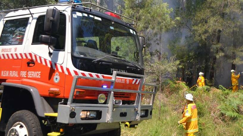 The police also attended the scene of the bushfire north of Bermagui and their investigation into the cause of the fire is ongoing. File picture