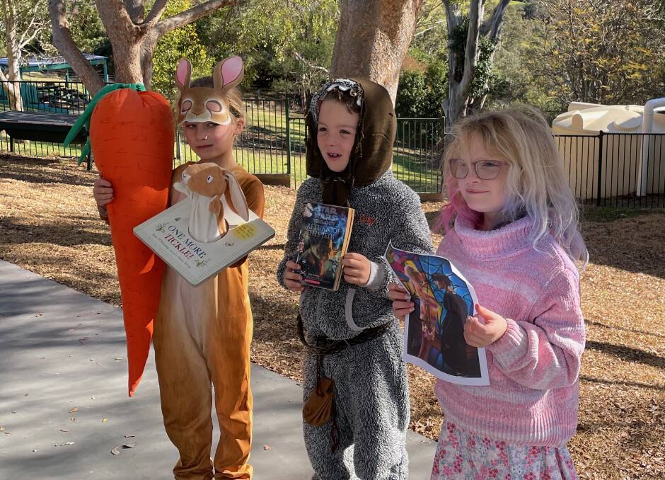 Year 1 pupils at Central Tilba Public School at the Book Character Parade on Monday, August 21. Picture by Marion Williams