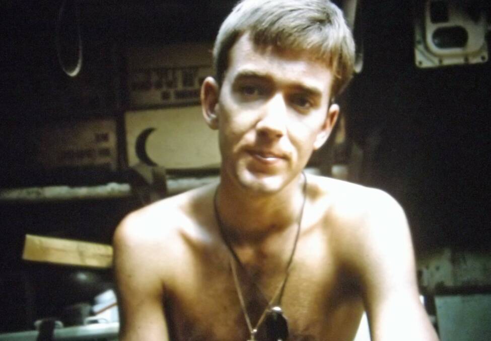 Roy Davies in Vietnam in 1969. Picture supplied.