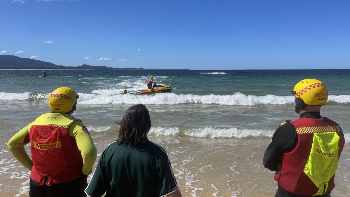 Training and a good understanding of the surf are needed to operate a rescue water craft for a surf life saving club. Picture supplied.