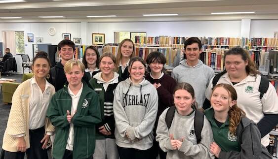 Twelve Year 9-11 students at Narooma High School participated in a workshop to help them prepare for the Eurobodalla Mayor's Writing Competition. Picture supplied