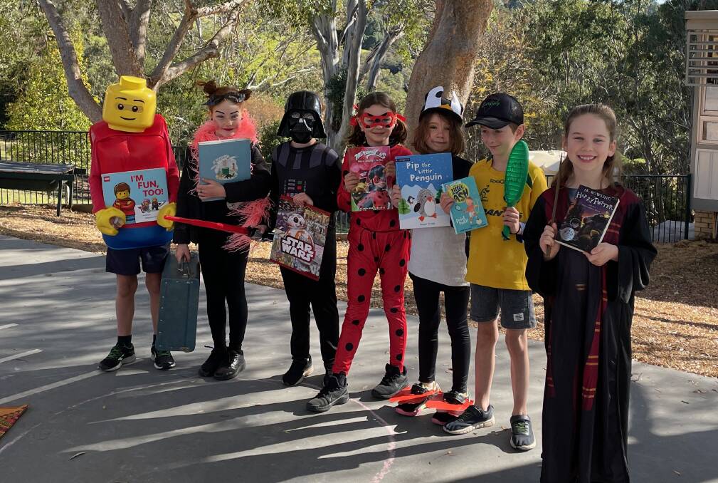 Year 2 pupils at Central Tilba Public School dressed up as some of their favourite book characters on Monday, August 21. Picture by Marion Williams