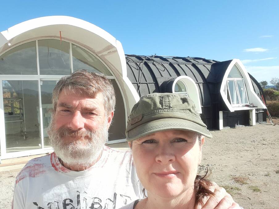 Gordon Sanger and Sue De Marco, left with no other option than to go owner-builder to finish their home, after being left in the lurch by by Green Magic Homes. Picture supplied by Sue De Marco.