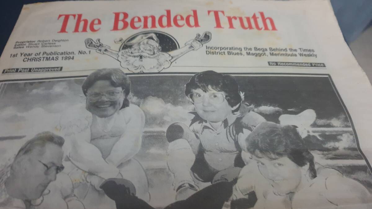 News clipping from 'The Bended Truth' special edition in 1994. Picture supplied