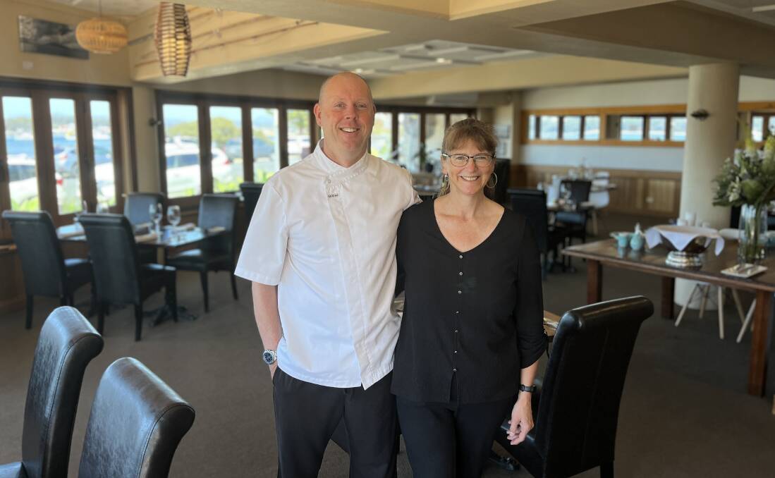 Co-owners of Tidal Restaurant, chef Gavin Swalwell and his partner Fiona Myers, who looks after front of house, which is situated on 23 Beach Street in Merimbula. Picture by James Parker