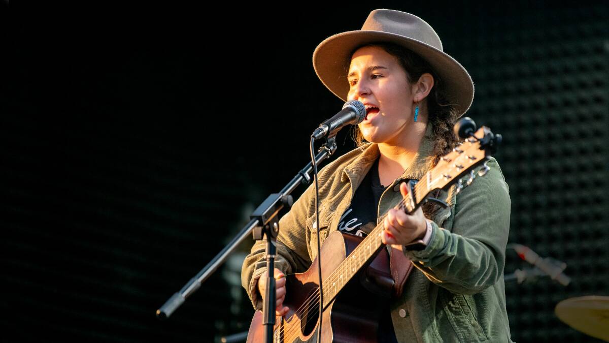 Felicity Dowd performs at Beats by the Beach in Pambula Beach. Picture by Brent Occleshaw