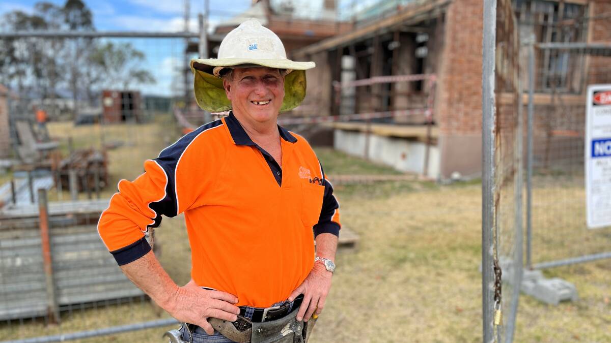 Th project manager for Leser Build, Matthew Bennett, at Old Bega Hospital. Picture by James Parker