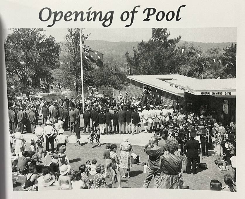 Opening of the Swimming Pool in Bega. Picture from 50th Anniversary Book