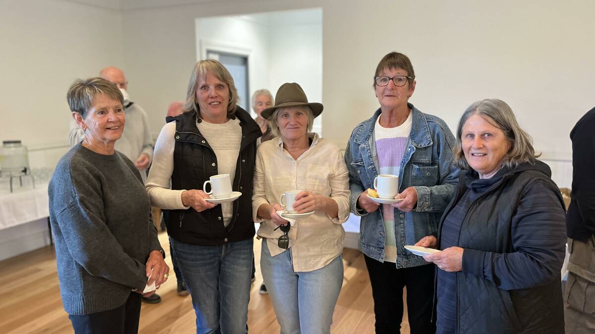 Sharon Kelly, Jen Grant, Christine De Groot, Judy Young and Denise Bolton. Picture by James Parker