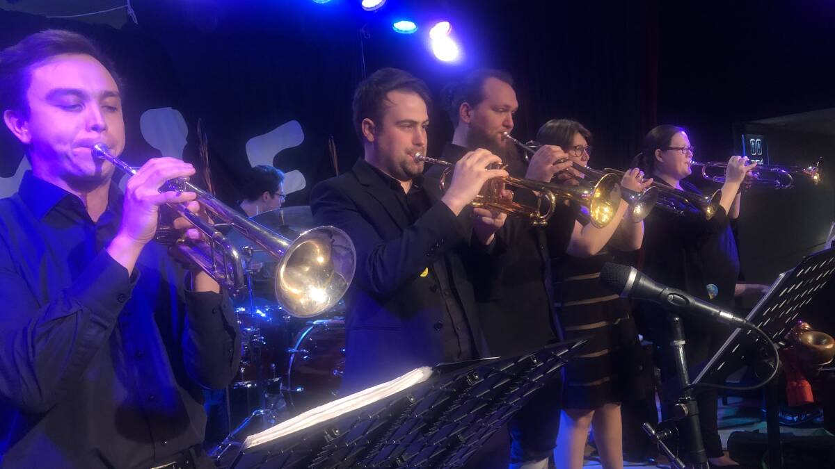 TraXion Big Band from Canberra during a previous Merimbula Jazz Festival. Picture supplied
