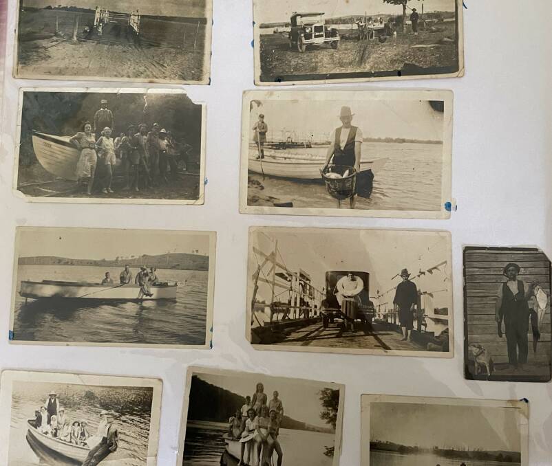 Early images of Tathra from one of Betty's many photograph albums, including a photograph of the first lifesaving boat made by one of her family members. Picture by James Parker