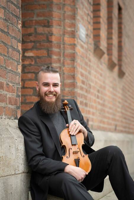 Rueben Levi Oddy has studied under master violinists at Dethold Academy of Music. Picture supplied.
