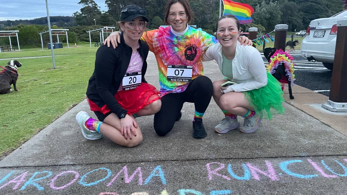 Narooma runners' show of support for the LGBTQIA+ community