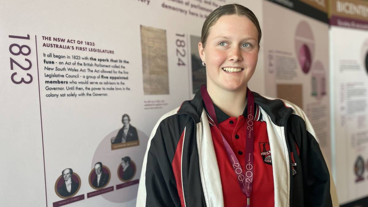 Year 11 student and school captain Maxine Wilson from Batemans Bay High School. Picture by Vic Silk.