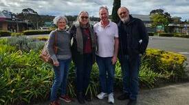 Jill Goodchild (Rotary), Wendy Pursehouse (president of Pambula Business Chamber), and Rotarians Vic Rothwell and Colin Dunn. Picture supplied