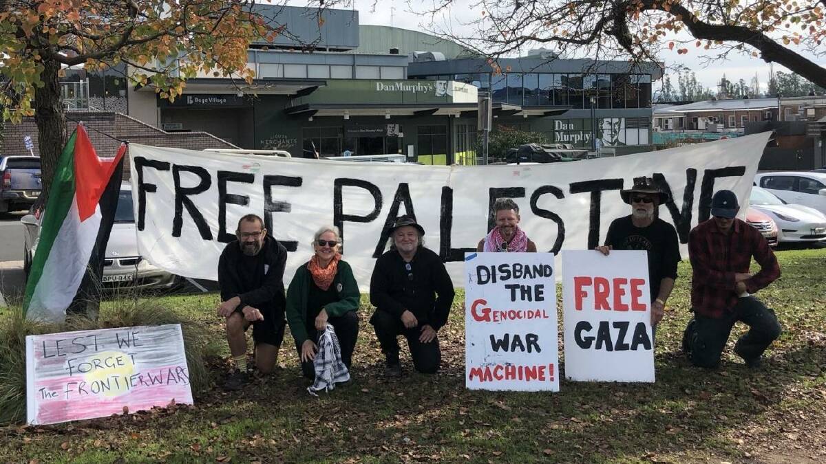 Palestine Action Bega Valley holds weekly vigils in Bega. Picture supplied