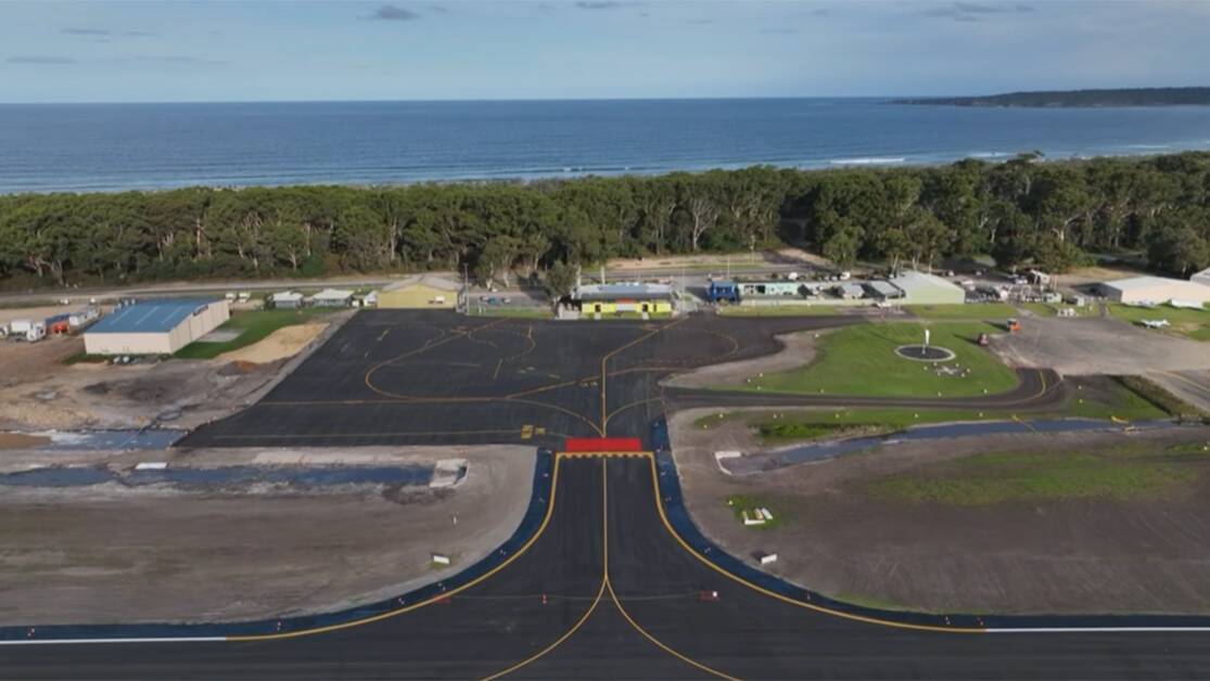 Merimbula Airport terminal and runway extensions. File picture