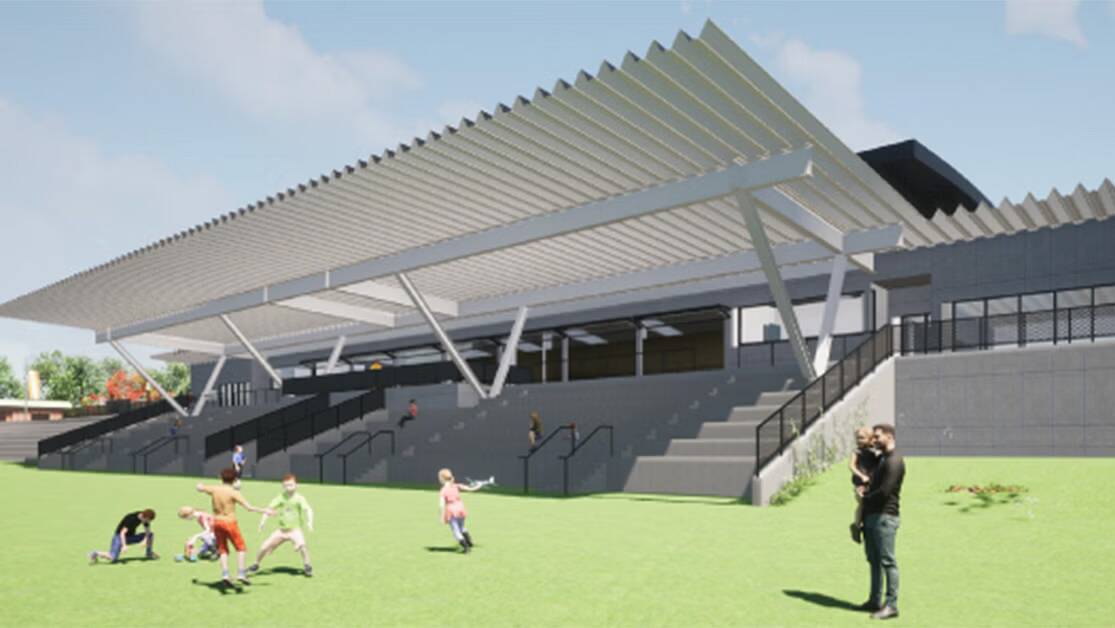 Concept art of how the completed Bega Rec Ground redevelopment will look. Picture supplied