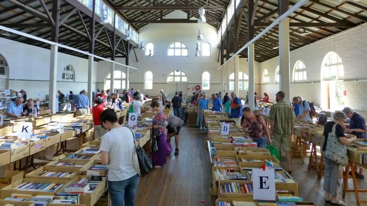 Bega Rotary's biannual book fair attracts huge crowds keen to find a bargain among thousands of pre-loved books.
