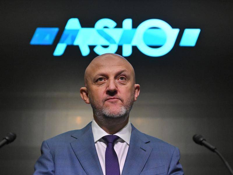 ASIO chief Mike Burgess says a spy team from an unspecified country targeted Australia. (Mick Tsikas/AAP PHOTOS)