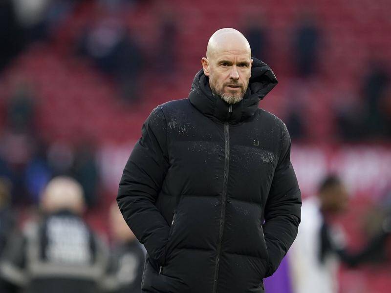 Man Utd coach Erik ten Hag had food for thought after their defeat at home to Fulham. (AP PHOTO)