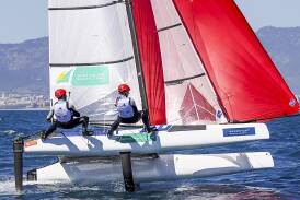 Brin Liddell and Rhiannan Brown are set to ramp up their Olympics preparations in southern France. (HANDOUT/SAILING AUSTRALIA)